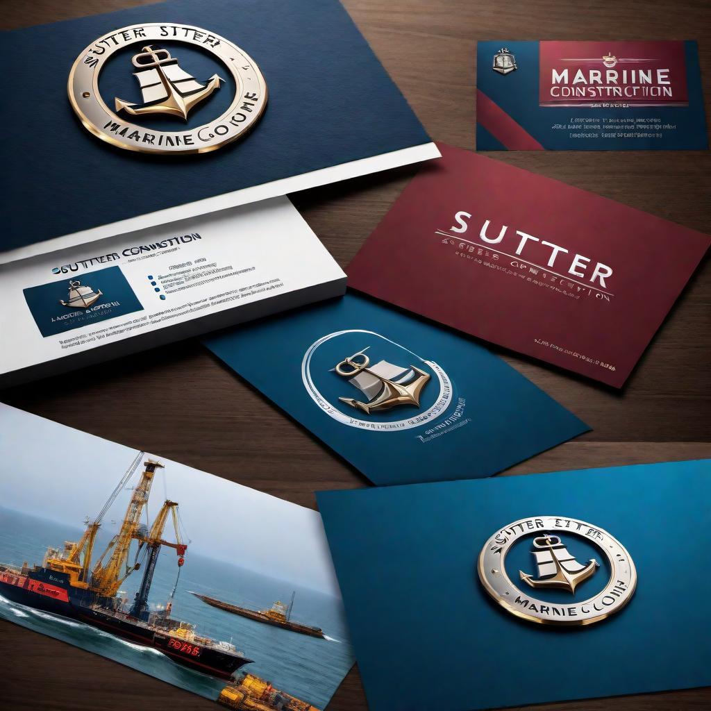  A professional and sleek logo design for 'Suter Marine Construction' with the phone number '863-443-4639'. The logo should incorporate marine elements such as waves or anchors to represent the construction industry. The design should be modern and easy to read, suitable for business cards and signage. hyperrealistic, full body, detailed clothing, highly detailed, cinematic lighting, stunningly beautiful, intricate, sharp focus, f/1. 8, 85mm, (centered image composition), (professionally color graded), ((bright soft diffused light)), volumetric fog, trending on instagram, trending on tumblr, HDR 4K, 8K