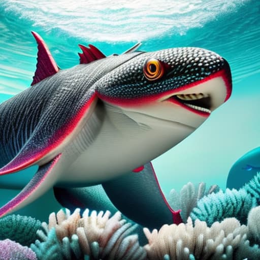 wa-vy style ELASMOSAURUS It swims and preys on fish hyperrealistic, full body, detailed clothing, highly detailed, cinematic lighting, stunningly beautiful, intricate, sharp focus, f/1. 8, 85mm, (centered image composition), (professionally color graded), ((bright soft diffused light)), volumetric fog, trending on instagram, trending on tumblr, HDR 4K, 8K