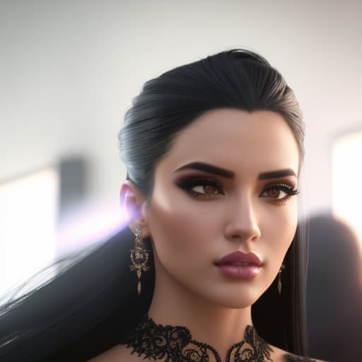  A girl with long black hair in the back hyperrealistic, full body, detailed clothing, highly detailed, cinematic lighting, stunningly beautiful, intricate, sharp focus, f/1. 8, 85mm, (centered image composition), (professionally color graded), ((bright soft diffused light)), volumetric fog, trending on instagram, trending on tumblr, HDR 4K, 8K