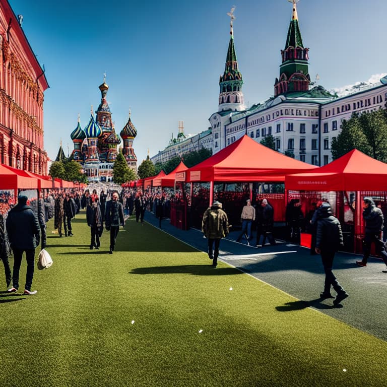  Weed party in the Moscow city center, render in Travis Scott effect
