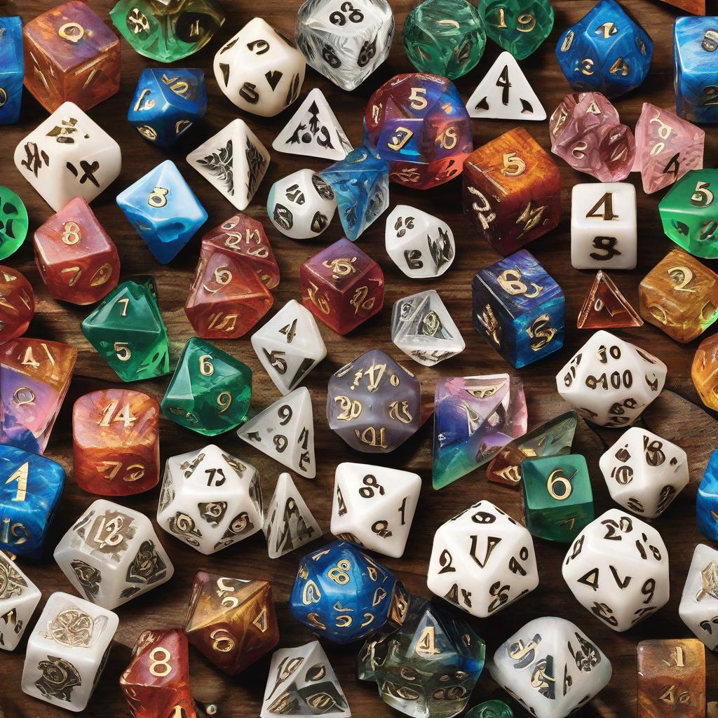  masterpiece, best quality, Dungeons and dragons dice