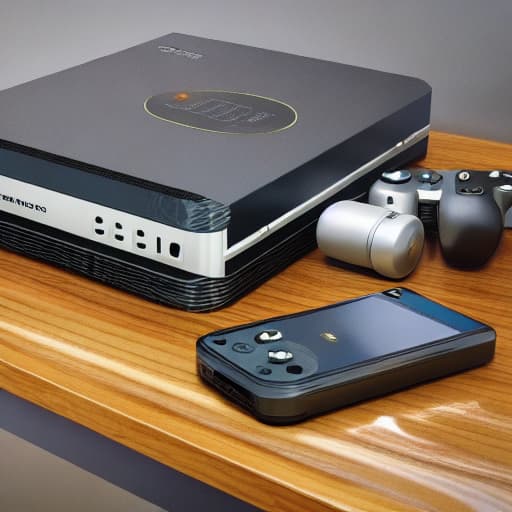  Gaming console hyperrealistic, full body, detailed clothing, highly detailed, cinematic lighting, stunningly beautiful, intricate, sharp focus, f/1. 8, 85mm, (centered image composition), (professionally color graded), ((bright soft diffused light)), volumetric fog, trending on instagram, trending on tumblr, HDR 4K, 8K