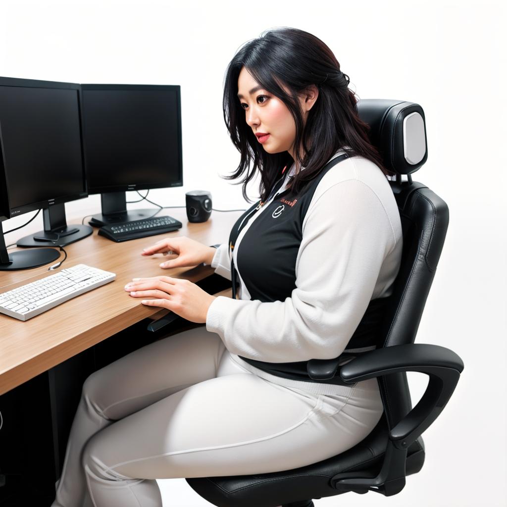  raccoon sitting in gaming chair front a computer on desktop, ((semi anthropomorphic)),(full body), tail, belly, sitting, fat, (chubby), (((white background))), solo, desktop, gaming chair, side view,  [[[clothes]]] hyperrealistic, full body, detailed clothing, highly detailed, cinematic lighting, stunningly beautiful, intricate, sharp focus, f/1. 8, 85mm, (centered image composition), (professionally color graded), ((bright soft diffused light)), volumetric fog, trending on instagram, trending on tumblr, HDR 4K, 8K