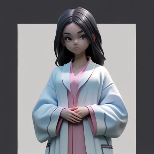  a human girl wearing a robe without anything else, girl age 30