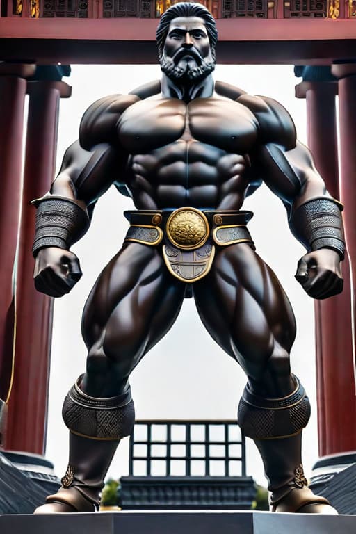  Atlas, statue, Japan, hold earth hyperrealistic, full body, detailed clothing, highly detailed, cinematic lighting, stunningly beautiful, intricate, sharp focus, f/1. 8, 85mm, (centered image composition), (professionally color graded), ((bright soft diffused light)), volumetric fog, trending on instagram, trending on tumblr, HDR 4K, 8K