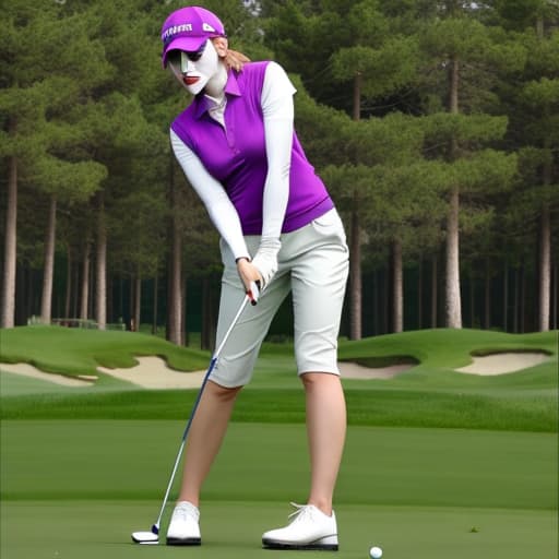  Female joker golfing