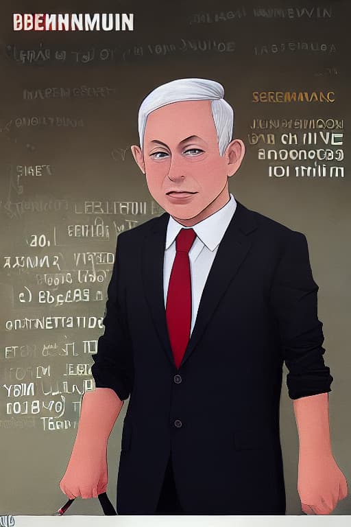  Make a picture for a man fuck Benjamin Netanyahu