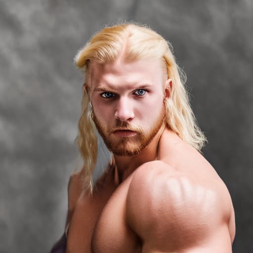 portrait+ style wwe queer blonde very cute dude face