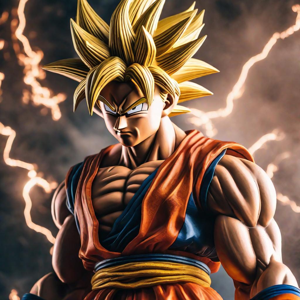  Goku peleando con a barni hyperrealistic, full body, detailed clothing, highly detailed, cinematic lighting, stunningly beautiful, intricate, sharp focus, f/1. 8, 85mm, (centered image composition), (professionally color graded), ((bright soft diffused light)), volumetric fog, trending on instagram, trending on tumblr, HDR 4K, 8K