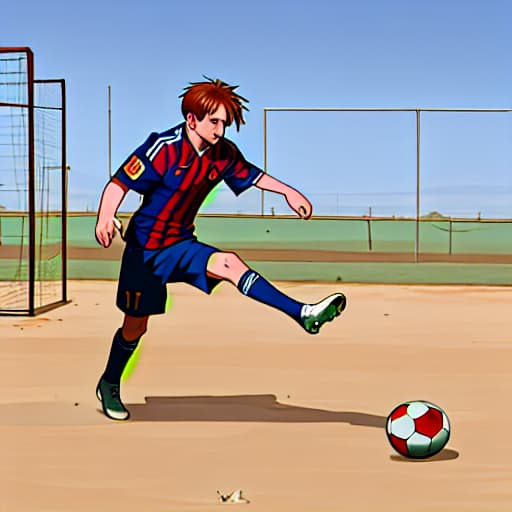  messi playing football in Jordan