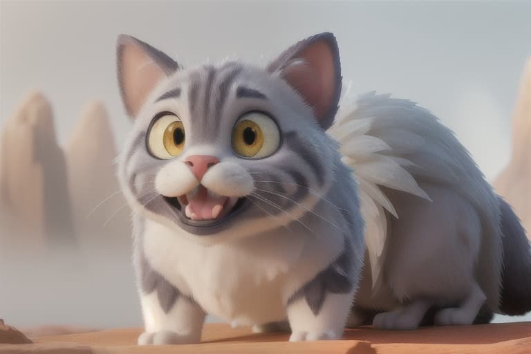  a cartoon animal hyperrealistic, full body, detailed clothing, highly detailed, cinematic lighting, stunningly beautiful, intricate, sharp focus, f/1. 8, 85mm, (centered image composition), (professionally color graded), ((bright soft diffused light)), volumetric fog, trending on instagram, trending on tumblr, HDR 4K, 8K