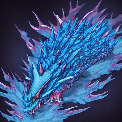  axolotl deviljho dragon blue breathing blue flames wyvern