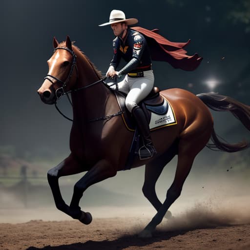  max verstappen riding a horse hyperrealistic, full body, detailed clothing, highly detailed, cinematic lighting, stunningly beautiful, intricate, sharp focus, f/1. 8, 85mm, (centered image composition), (professionally color graded), ((bright soft diffused light)), volumetric fog, trending on instagram, trending on tumblr, HDR 4K, 8K