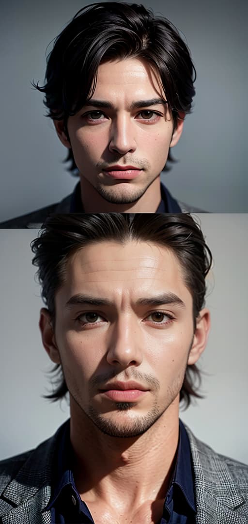  Best quality, masterpiece, ultra high res, (photorealistic:1.4), raw photo, (detail face:1.3), (realistic skin), deep shadow, dramatic lighting, handsome, muscular, rugged, confident smile, stylish, tall, athletic build, chiseled jawline, piercing eyes, charismatic, suave, well-groomed, masculine, strong, dashing, gentleman, charming, sophisticated, ruggedly handsome, debonair, deep shadow, dramatic lighting, portrait, portrait size, unedited, symmetrical balance