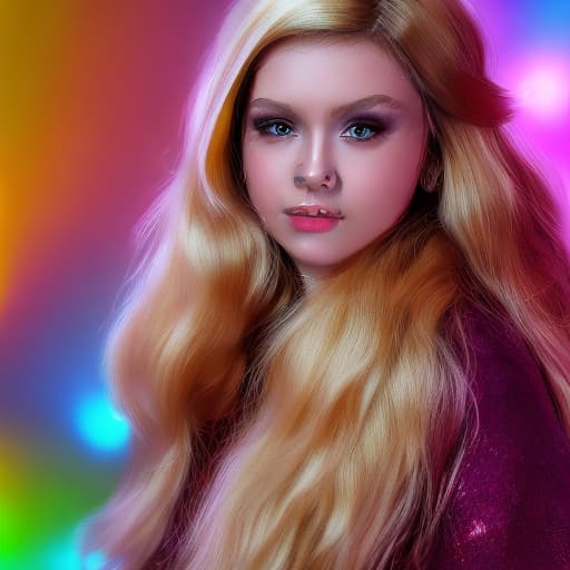 portrait+ style Russian queer pop singer blonde female face