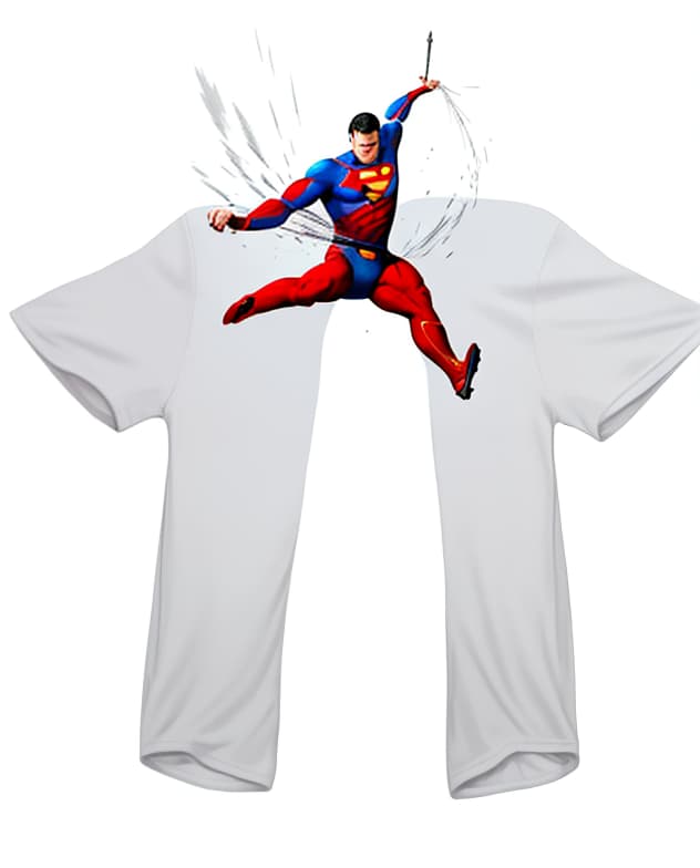  Masterpiece, best quality, Superman flies over sportswear to clean stains Simple style,