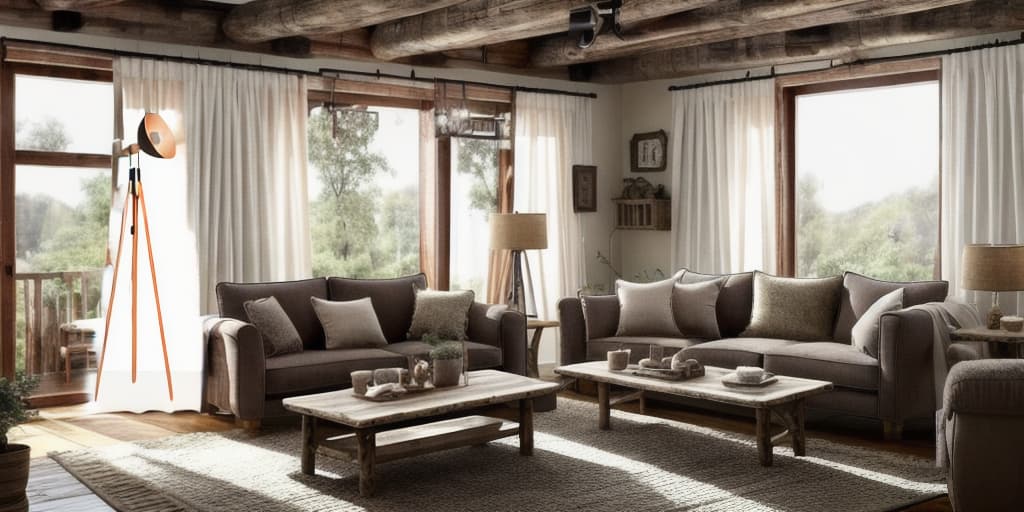  create a Living room in the rustic style, (((tv))), (((armchair))), (((center table))), (((couch))), (((curtain on the window))), natural lighting, rusticcore, wood decorative style hyperrealistic, full body, detailed clothing, highly detailed, cinematic lighting, stunningly beautiful, intricate, sharp focus, f/1. 8, 85mm, (centered image composition), (professionally color graded), ((bright soft diffused light)), volumetric fog, trending on instagram, trending on tumblr, HDR 4K, 8K