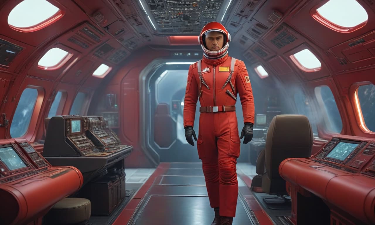  concept art red spacecraft with symbols of the USSR . digital artwork, illustrative, painterly, matte painting, highly detailed hyperrealistic, full body, detailed clothing, highly detailed, cinematic lighting, stunningly beautiful, intricate, sharp focus, f/1. 8, 85mm, (centered image composition), (professionally color graded), ((bright soft diffused light)), volumetric fog, trending on instagram, trending on tumblr, HDR 4K, 8K