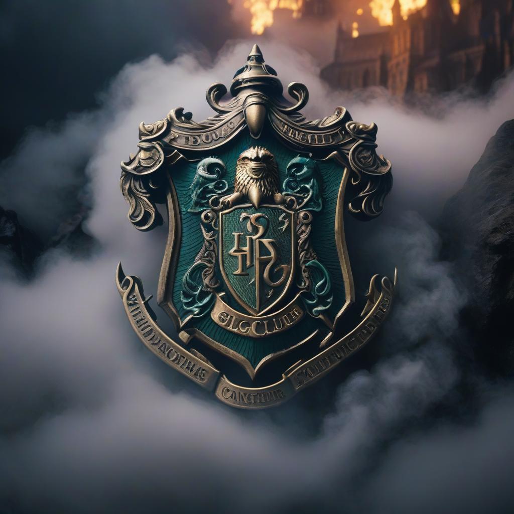  The slug club's emblem from Harry Potter. hyperrealistic, full body, detailed clothing, highly detailed, cinematic lighting, stunningly beautiful, intricate, sharp focus, f/1. 8, 85mm, (centered image composition), (professionally color graded), ((bright soft diffused light)), volumetric fog, trending on instagram, trending on tumblr, HDR 4K, 8K