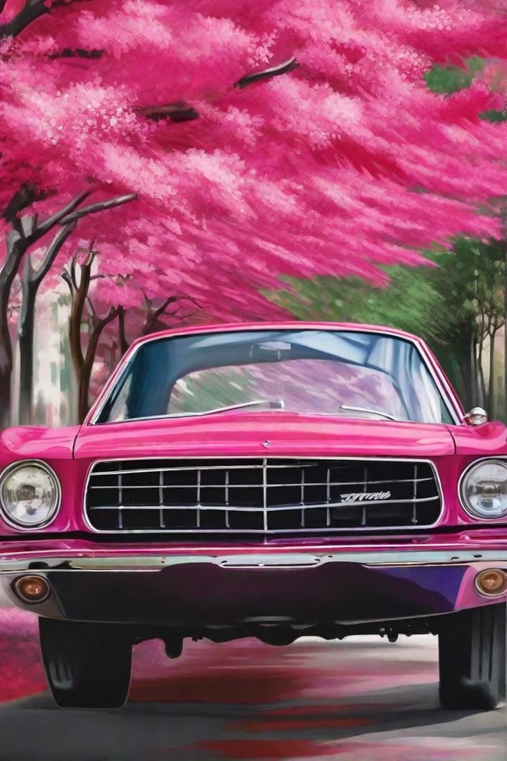  Express your creativity through digital painting. Transform the canvas with a palette of colors, blending and shading to create your own unique masterpiece: Pink Car