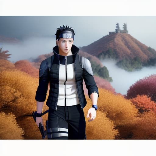  Naruto hyperrealistic, full body, detailed clothing, highly detailed, cinematic lighting, stunningly beautiful, intricate, sharp focus, f/1. 8, 85mm, (centered image composition), (professionally color graded), ((bright soft diffused light)), volumetric fog, trending on instagram, trending on tumblr, HDR 4K, 8K