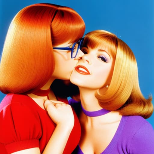  velma and Daphne kissing