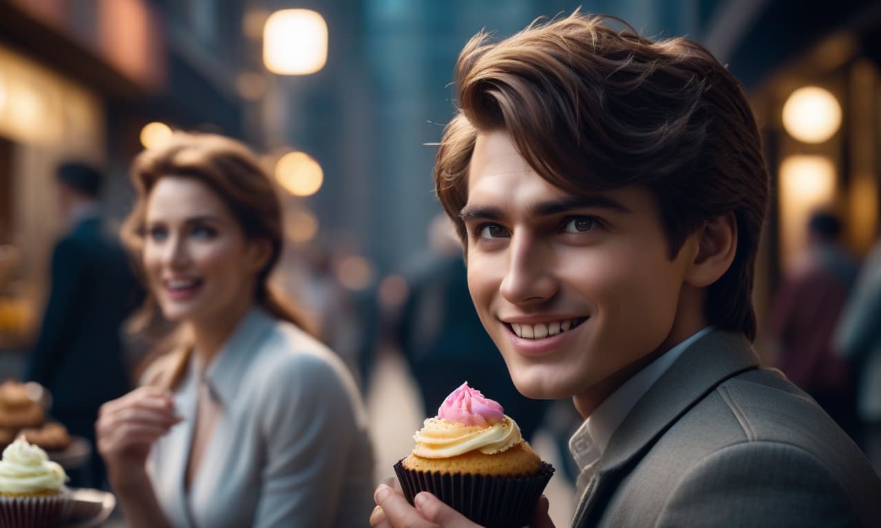  cinematic film still a boy looking with envy. a real personification of envy, looking sideways from under his brows, eyes narrowed, lips pursed. he's looking at his happy friend who has a cupcake in hand. fine detail, realistic, expressive. realistic expression of envy . shallow depth of field, vignette, highly detailed, high budget, bokeh, cinemascope, moody, epic, gorgeous, film grain, grainy hyperrealistic, full body, detailed clothing, highly detailed, cinematic lighting, stunningly beautiful, intricate, sharp focus, f/1. 8, 85mm, (centered image composition), (professionally color graded), ((bright soft diffused light)), volumetric fog, trending on instagram, trending on tumblr, HDR 4K, 8K