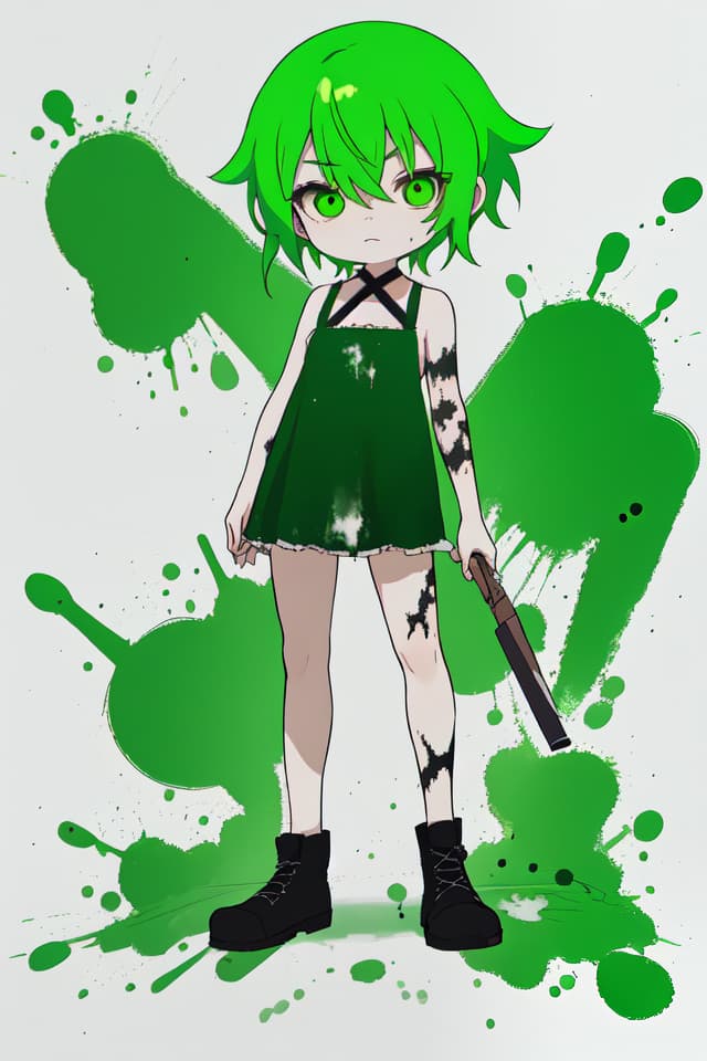  Green hair character of a murderer