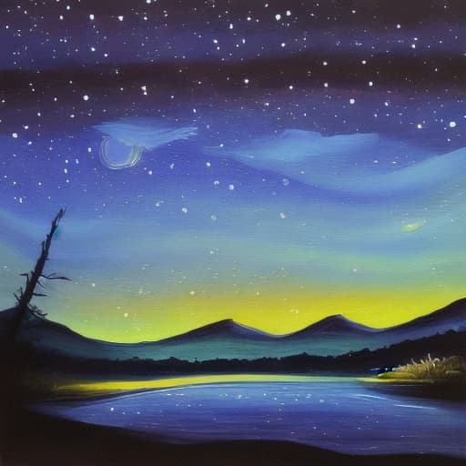  painting of night