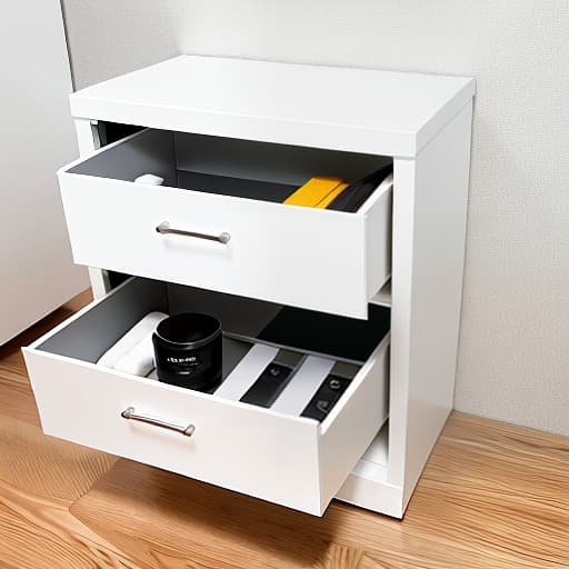  Nordic style cosmetics storage cabinet, white, with drawers