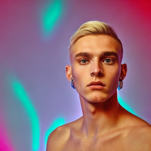 portrait+ style czech homosexual queer twink blonde very cute dude face