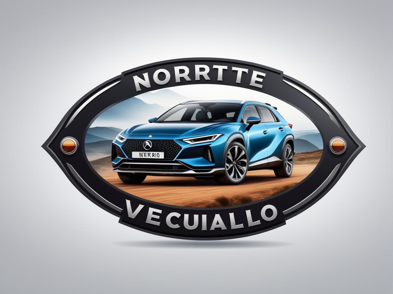  Logo, (realism style), Norte rastreador de veículo