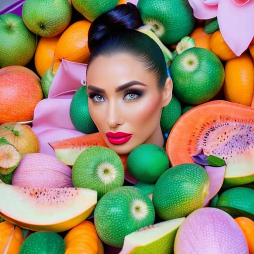 portrait+ style Melon fruit hyperrealistic, full body, detailed clothing, highly detailed, cinematic lighting, stunningly beautiful, intricate, sharp focus, f/1. 8, 85mm, (centered image composition), (professionally color graded), ((bright soft diffused light)), volumetric fog, trending on instagram, trending on tumblr, HDR 4K, 8K