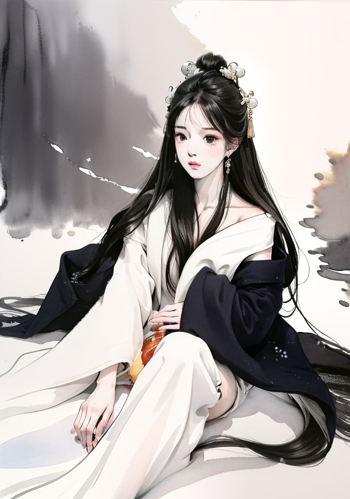  ((Chinese goddess with long hair as white as snow Wear a long white dress In the background you can see a large, beautiful lake. Beautiful watercolor painting, Chinese style.)),(shuimobysim,wuchangshuo,bonian,zhenbanqiao,badashanren), beautiful, high quality,masterpiece,extremely detailed,high res,4k,ultra high res,detailed shadow,ultra realistic,dramatic lighting,bright light