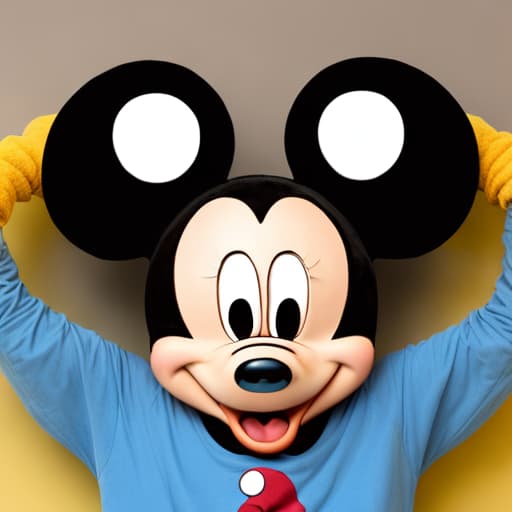  Mickey Mouse with dreads