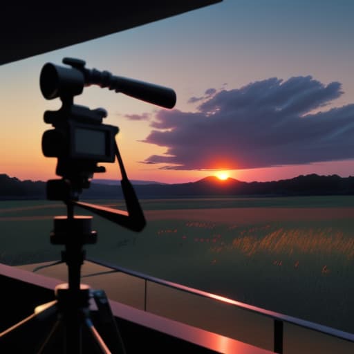  Sunset, evening glow, distant view, realistic, rich colors, gorgeous and colorful, wide-angle lens, shooting in the evening, positive film, naturalistic style, high-definition filming.