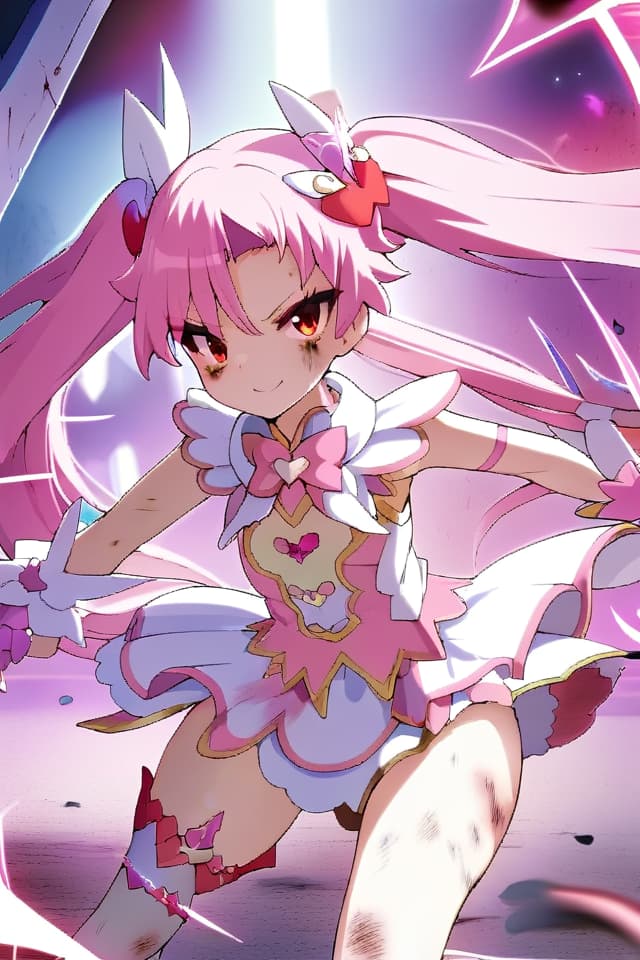  Magical girl,pink hair,long hair,twin tail,cute,cool,handsome girl,red eyes,in battle,beautiful girl,injury,invincible smileMagical girl,pink hair,long hair,twin tail,cute,cool,handsome girl,red eyes,in battle,beautiful girl,injury,invincible smile、(absurd detailed:1.4、best quality:1.4、masterpiece:1.4)、Magical girl,pink hair,long hair,twin tail,cute,cool,handsome girl,red eyes,in battle,beautiful girl,injury,invincible smile