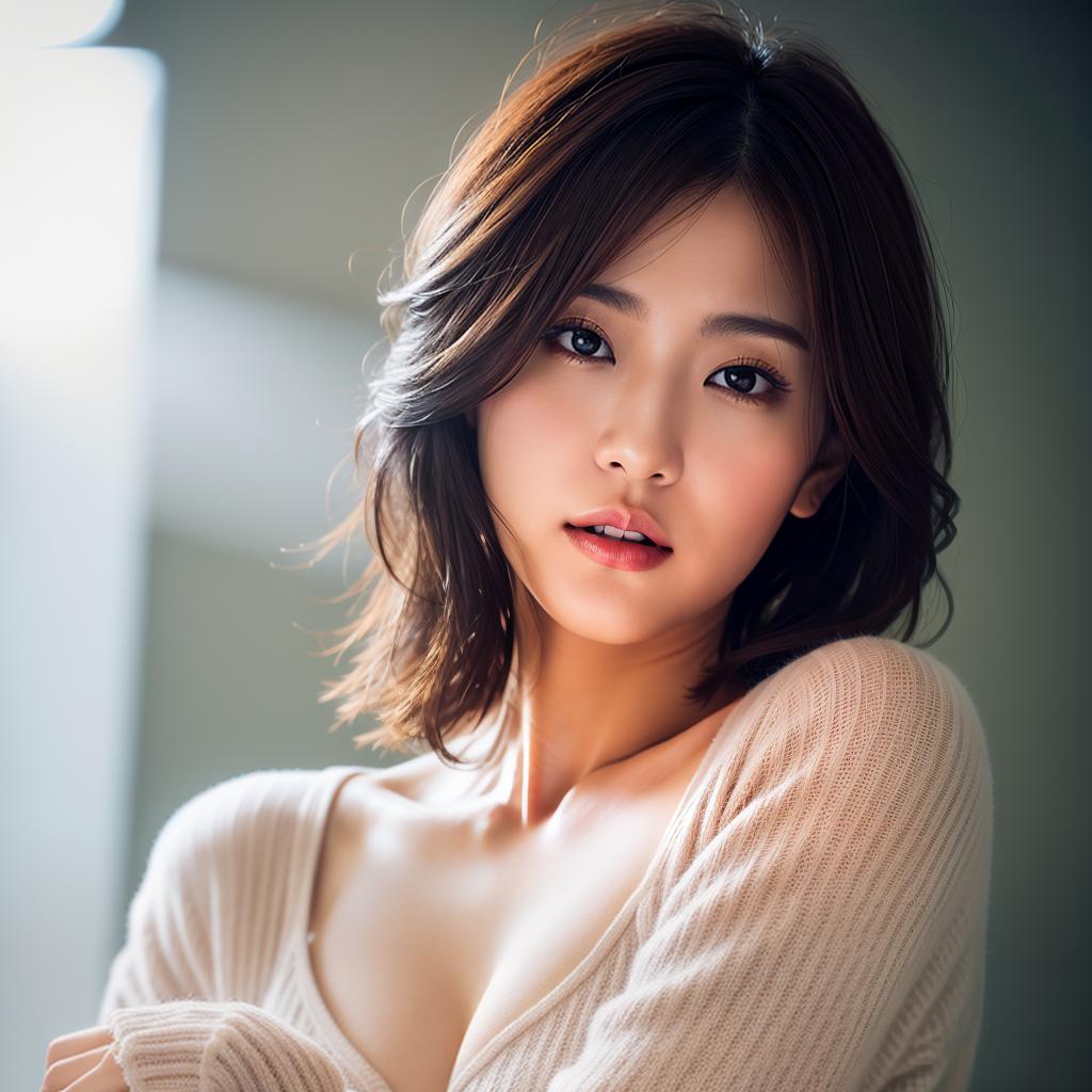  (masterpiece:1.3), (8k, photorealistic,photo, best quality: 1.4), (Japanese woman wearing clothes:),(realistic face), realistic eyes, (realistic skin), beautiful skin, (perfect body:1.3), (detailed body:1.2), hyperrealistic, full body, detailed clothing, highly detailed, cinematic lighting, stunningly beautiful, intricate, sharp focus, f/1. 8, 85mm, (centered image composition), (professionally color graded), ((bright soft diffused light)), volumetric fog, trending on instagram, trending on tumblr, HDR 4K, 8K