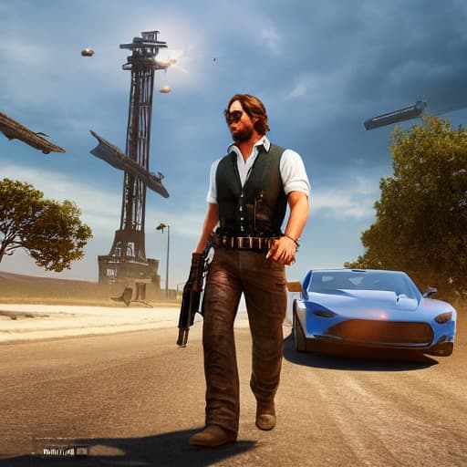  FREE FIRE 4 PLAYERS SQUAD hyperrealistic, full body, detailed clothing, highly detailed, cinematic lighting, stunningly beautiful, intricate, sharp focus, f/1. 8, 85mm, (centered image composition), (professionally color graded), ((bright soft diffused light)), volumetric fog, trending on instagram, trending on tumblr, HDR 4K, 8K