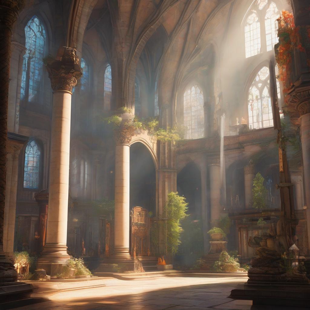  landscape of a [St. John's Co Cathedral:Tamriel:1] from inside of a College, Snowy, Flustered, Indirect light, stylized by Ross Tran, Dan Matutina, comic book cover, aesthetic, illustrious quality, ambient, great composition, inspired hyperrealistic, full body, detailed clothing, highly detailed, cinematic lighting, stunningly beautiful, intricate, sharp focus, f/1. 8, 85mm, (centered image composition), (professionally color graded), ((bright soft diffused light)), volumetric fog, trending on instagram, trending on tumblr, HDR 4K, 8K