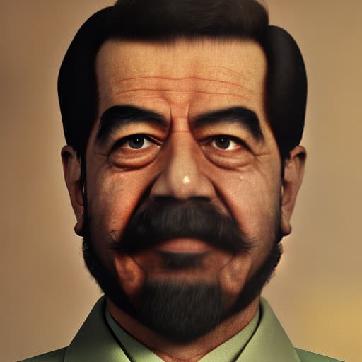 redshift style A picture of Saddam Hussein