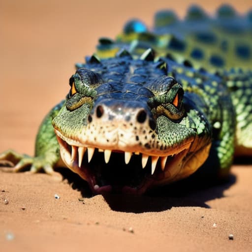  crocodile open the mouth
