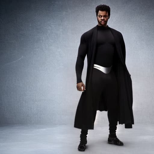 lnkdn photography I want a real man in a long black robe, and this black man flies like the hero of the Indian movie Krrish in the dark universe