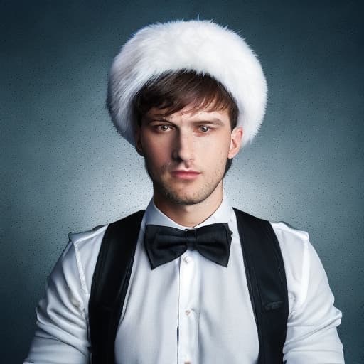 portrait+ style Russian queer reality show condensant brunette hunk dude face