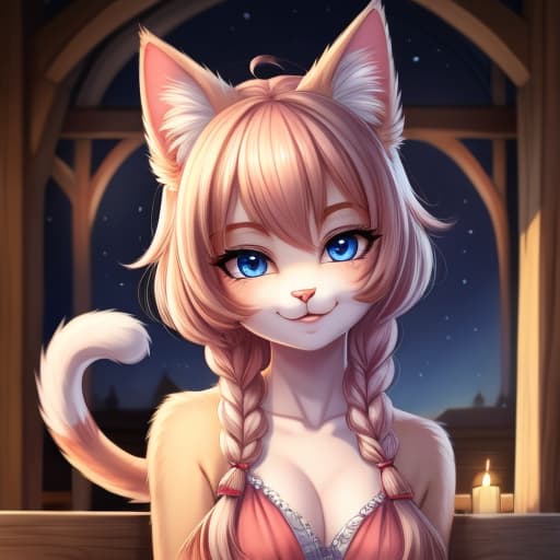  cat girl, open eyes, digital art, masterpiece, 4k, fine details,