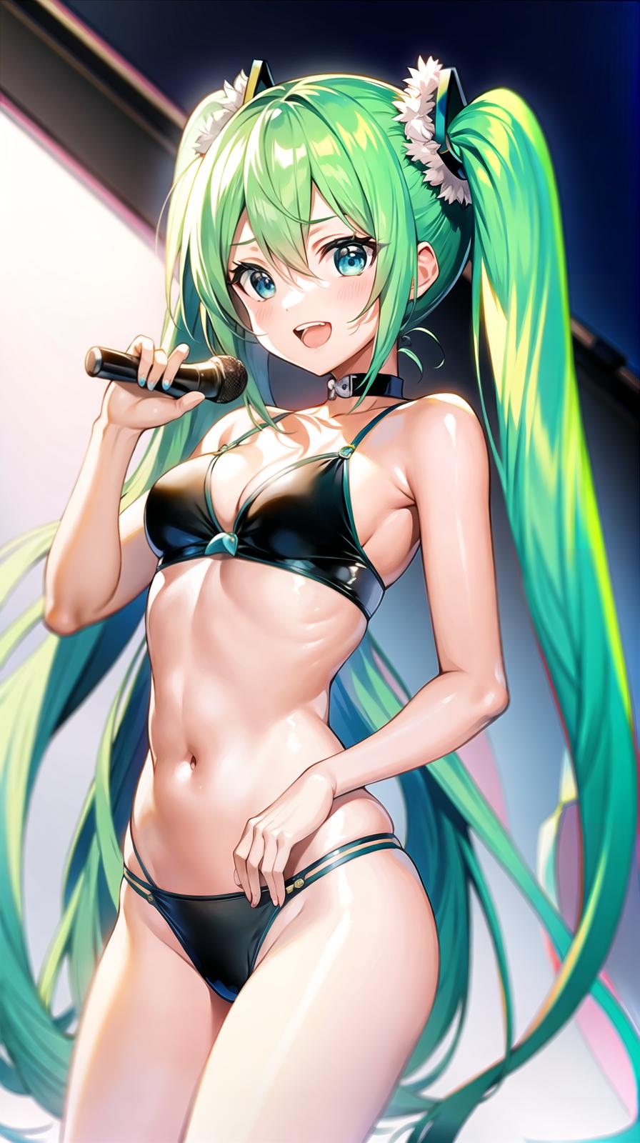  master piece , best quality,Miku Hatsune,sing