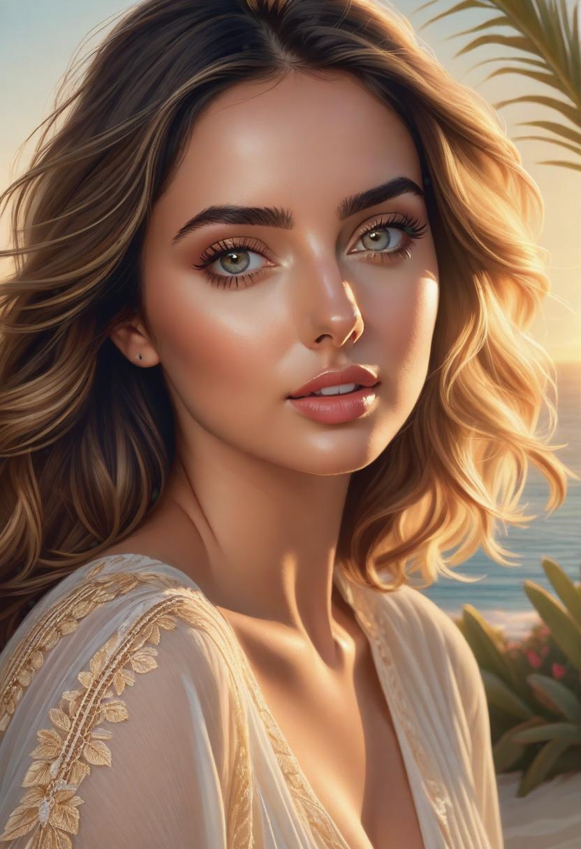  1. A realistic portrait of Ana De Armas captured in soft, natural lighting, showcasing her delicate features and expressive eyes. Gently emphasize the subtle play of light and shadow on her face.

2. Depict Ana De Armas in a picturesque, realistic seaside setting during golden hour. The warm sunlight bathes her in a radiant glow, creating a harmonious blend of her ethereal beauty and the captivating coastal landscape.

3. Paint a lifelike scene of Ana De Armas walking through a vibrant urban street, capturing the essence of her graceful movement and effortless style. Incorporate detailed textures and atmospheric lighting to add depth and realism to the bustling city ambiance. hyperrealistic, full body, detailed clothing, highly detailed, cinematic lighting, stunningly beautiful, intricate, sharp focus, f/1. 8, 85mm, (centered image composition), (professionally color graded), ((bright soft diffused light)), volumetric fog, trending on instagram, trending on tumblr, HDR 4K, 8K