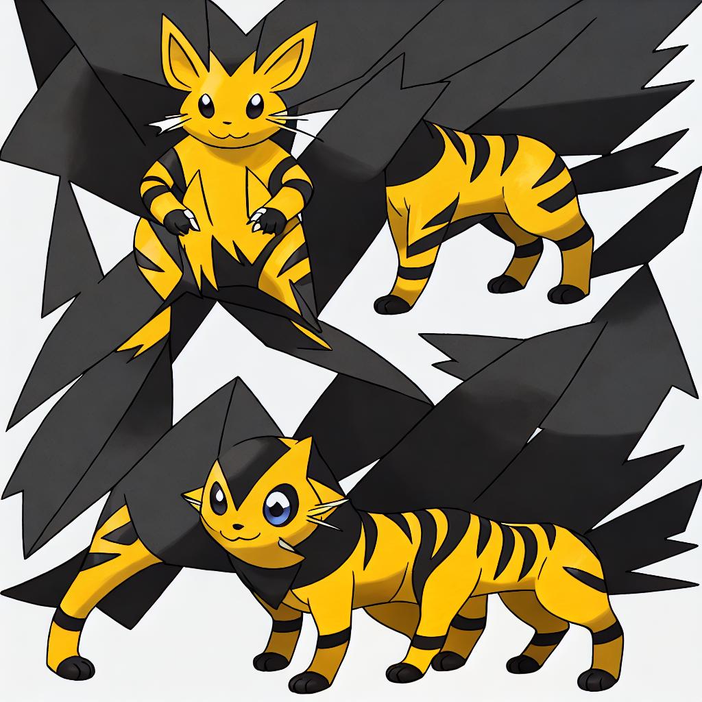  ((masterpiece)),(((best quality))), 8k, high detailed, ultra-detailed, A cute Pikachu tiger, yellow fur, black stripes, (electric sparks around), (playful expression) hyperrealistic, full body, detailed clothing, highly detailed, cinematic lighting, stunningly beautiful, intricate, sharp focus, f/1. 8, 85mm, (centered image composition), (professionally color graded), ((bright soft diffused light)), volumetric fog, trending on instagram, trending on tumblr, HDR 4K, 8K