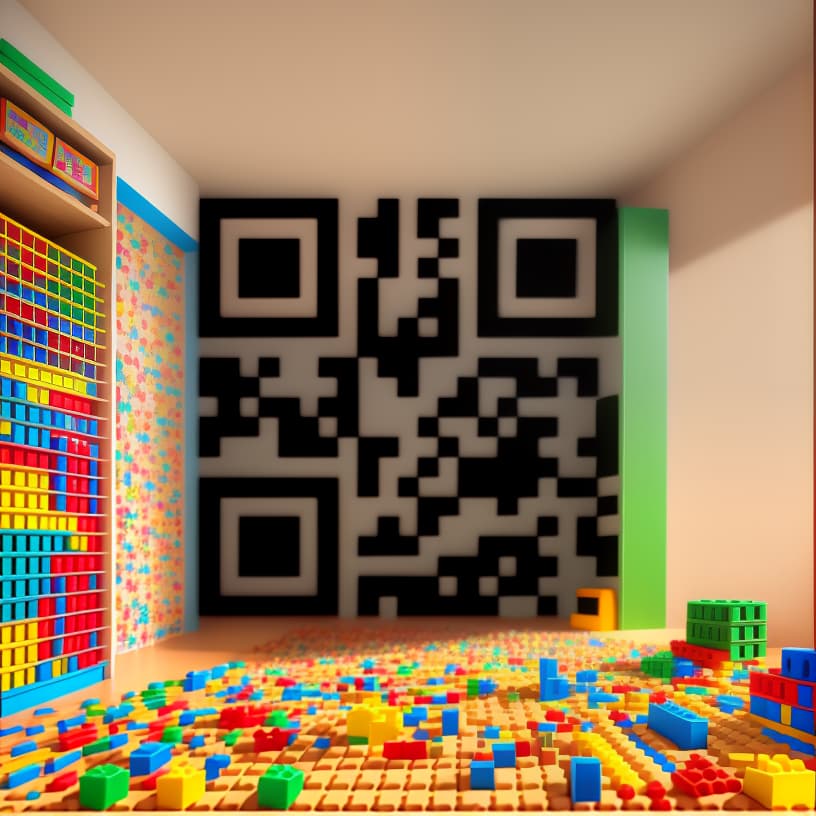  wide shot of a children's room full of (toys on the floor => 1.5). Duplo. LEGO. Blocks and bricks. Realistic, 8K resolution. 30mm lens.