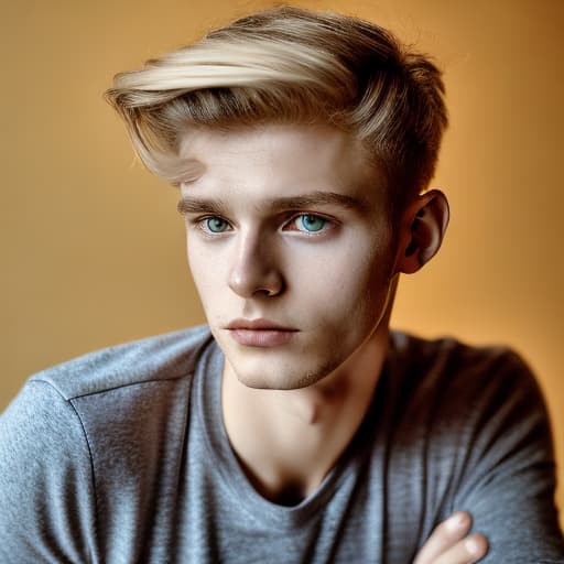 portrait+ style czech homosexual twink blonde very cute dude face